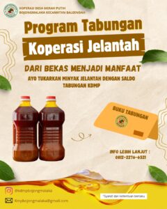 Dari Jelantah Jadi Berkah: Koperasi Desa Merah Putih Bojongmalaka Ajak Warga Menabung Minyak Bekas